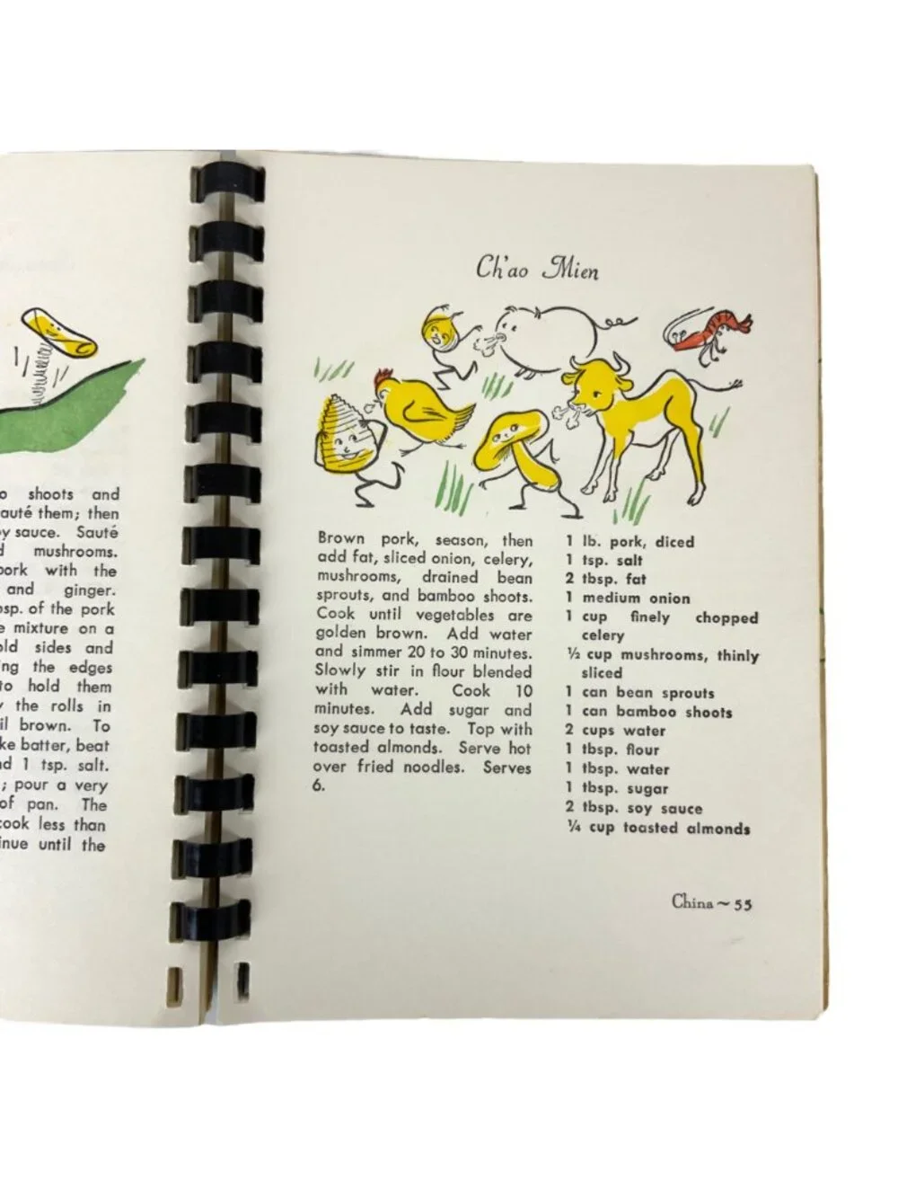 Recipes From The East by Irma Walker Ross Asian Cooking Spiral Bound 1971